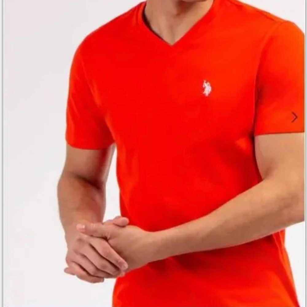 U.S. POLO ASSN Solid V-NECK T-Shirt.